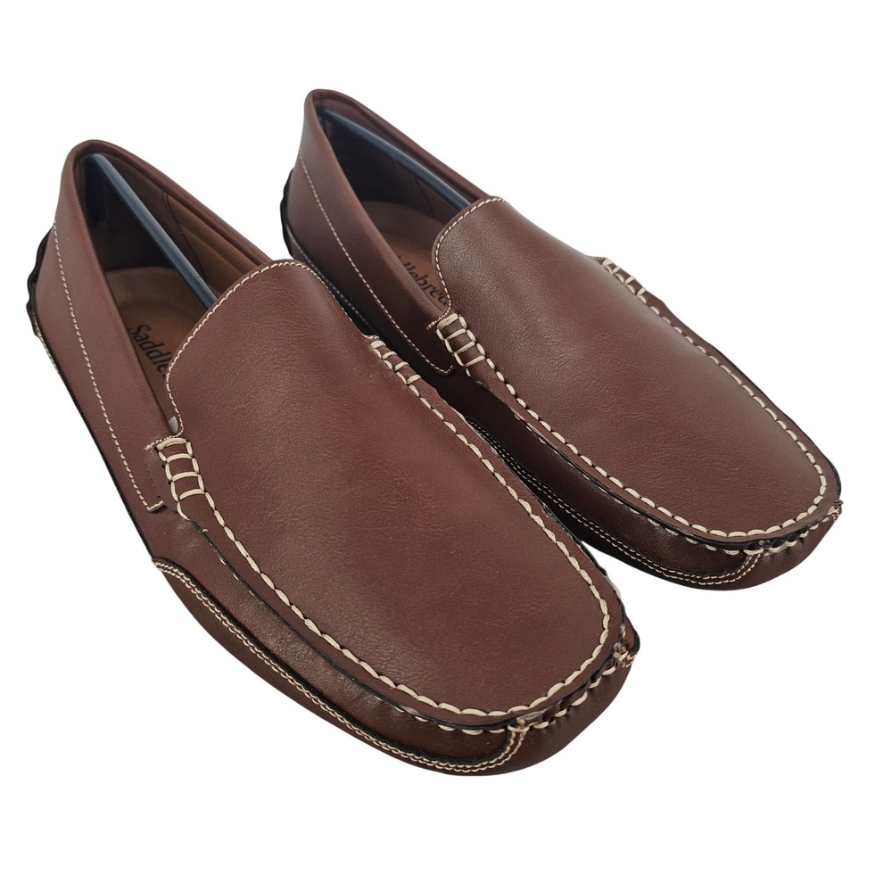 Saddlebred‎ Brady Men's Tan Driving Loafers Slip‑On Shoes Size 9M NEW IN BOX